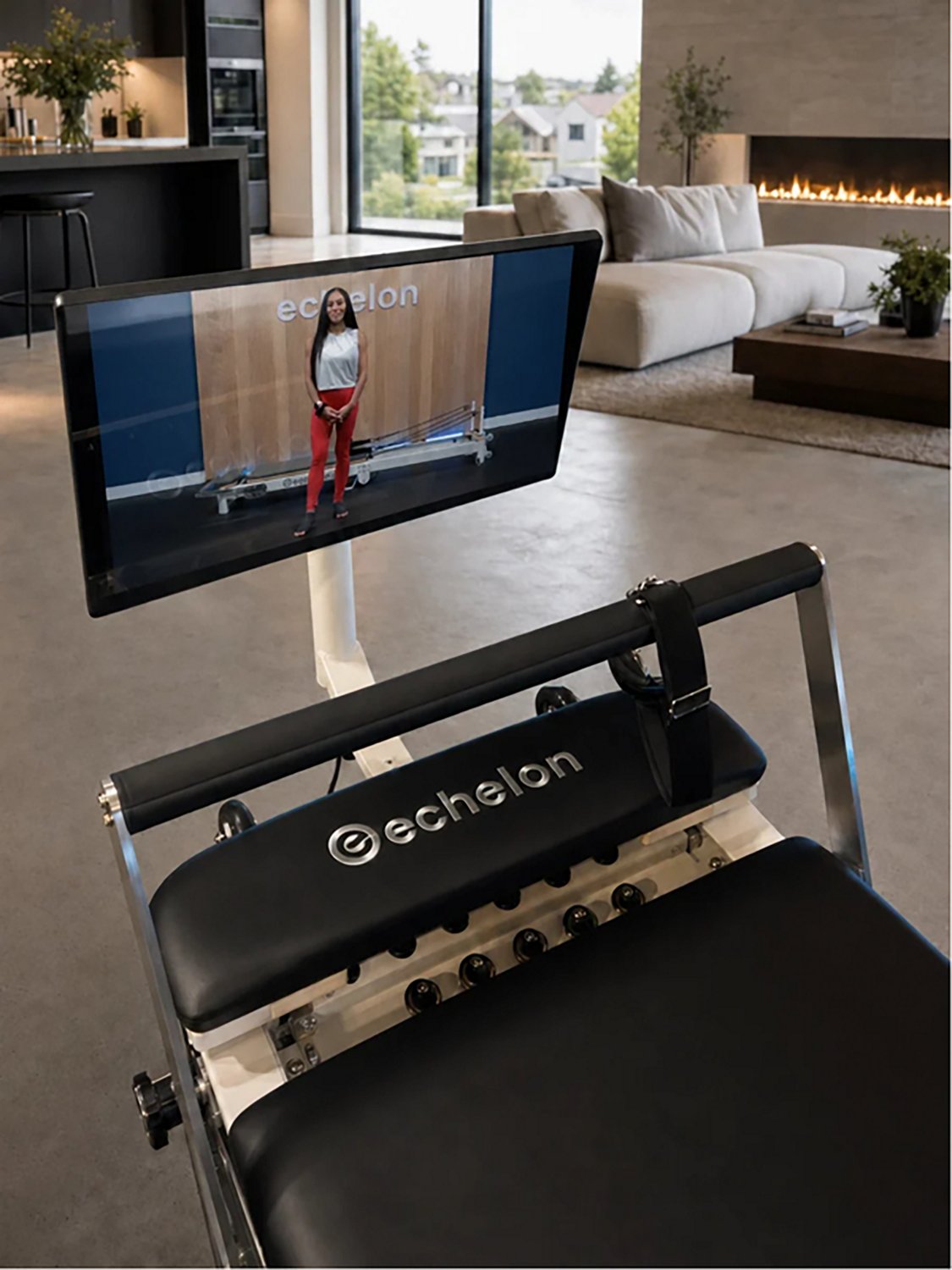 Echelon Meridian Pilates Reformer with Tablet Holder