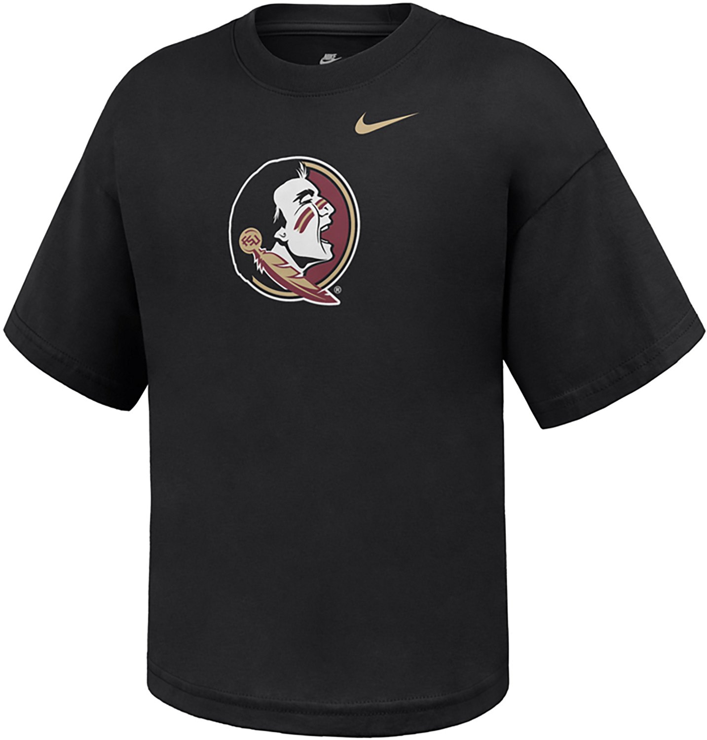 Nike Girls' Florida State Primary Logo Boxy Short Sleeve T-shirt