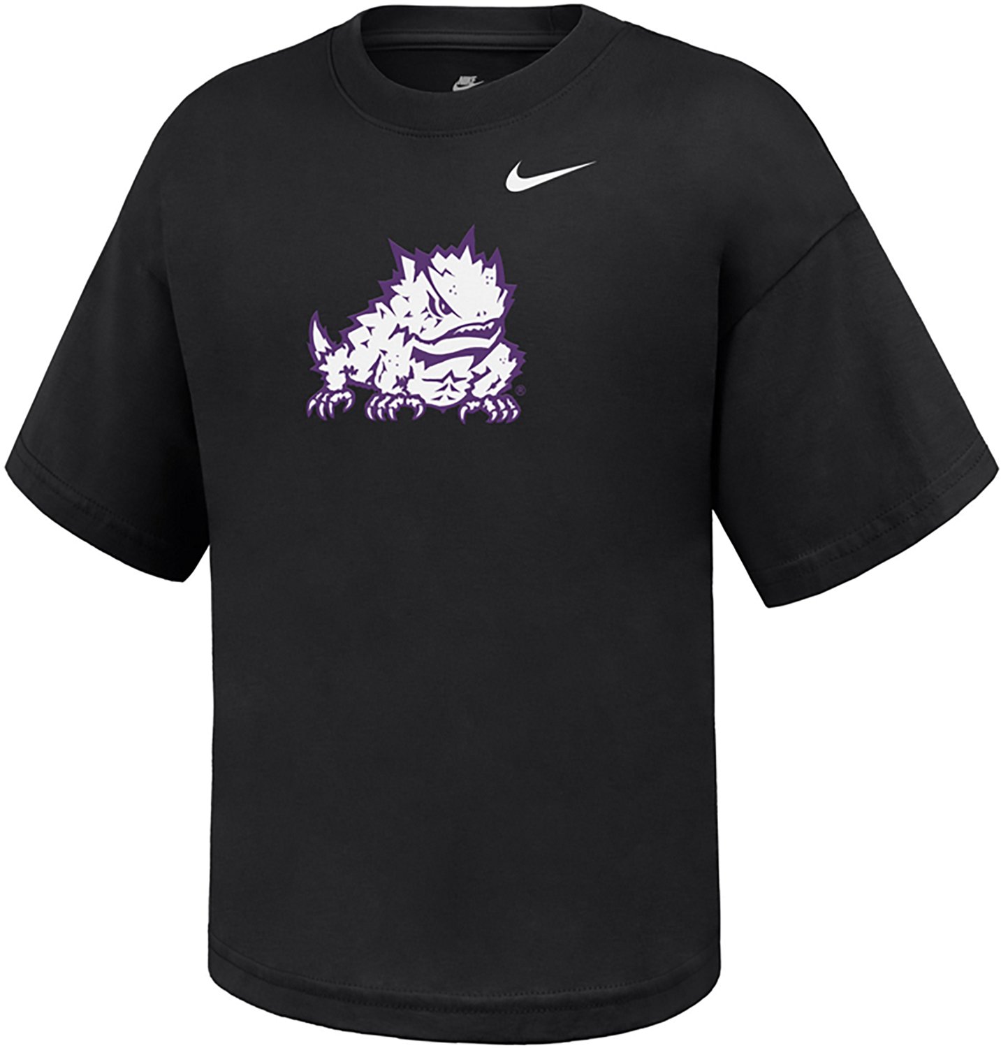Nike Youth Girls' TCU Primary Logo Boxy Short Sleeve T-shirt