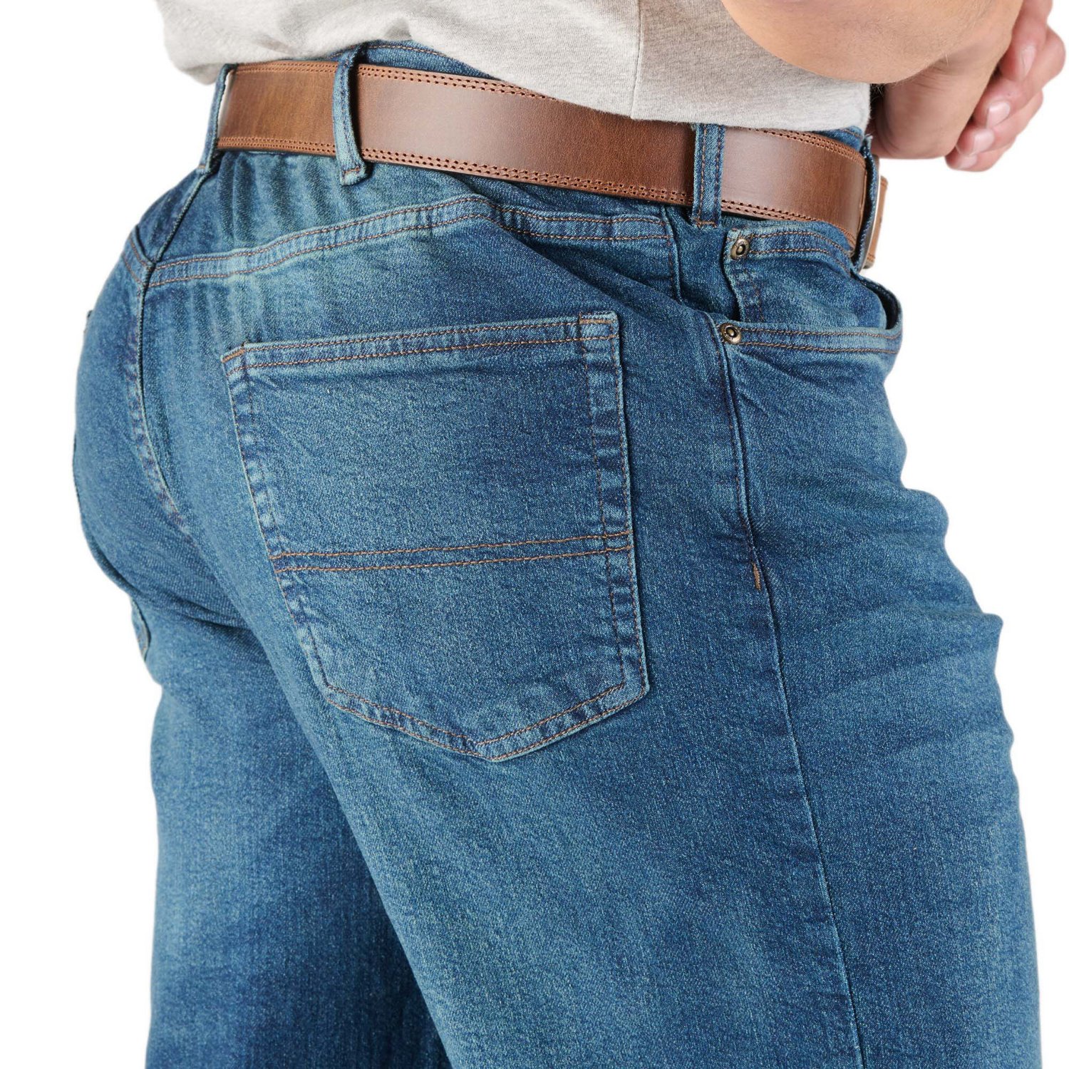 Berne Men's Heartland Flex Relaxed Fit Straight Leg Jeans                                                                        - view number 3