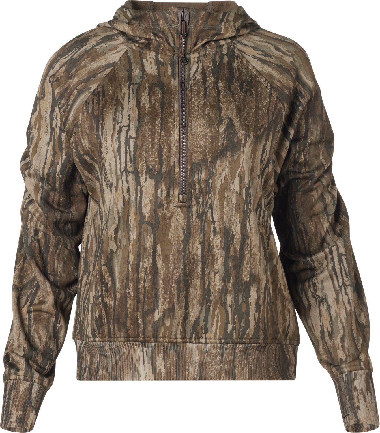 Magellan Outdoors Women's Camo Hunting Fayette 1/4 Zip Hoodie
