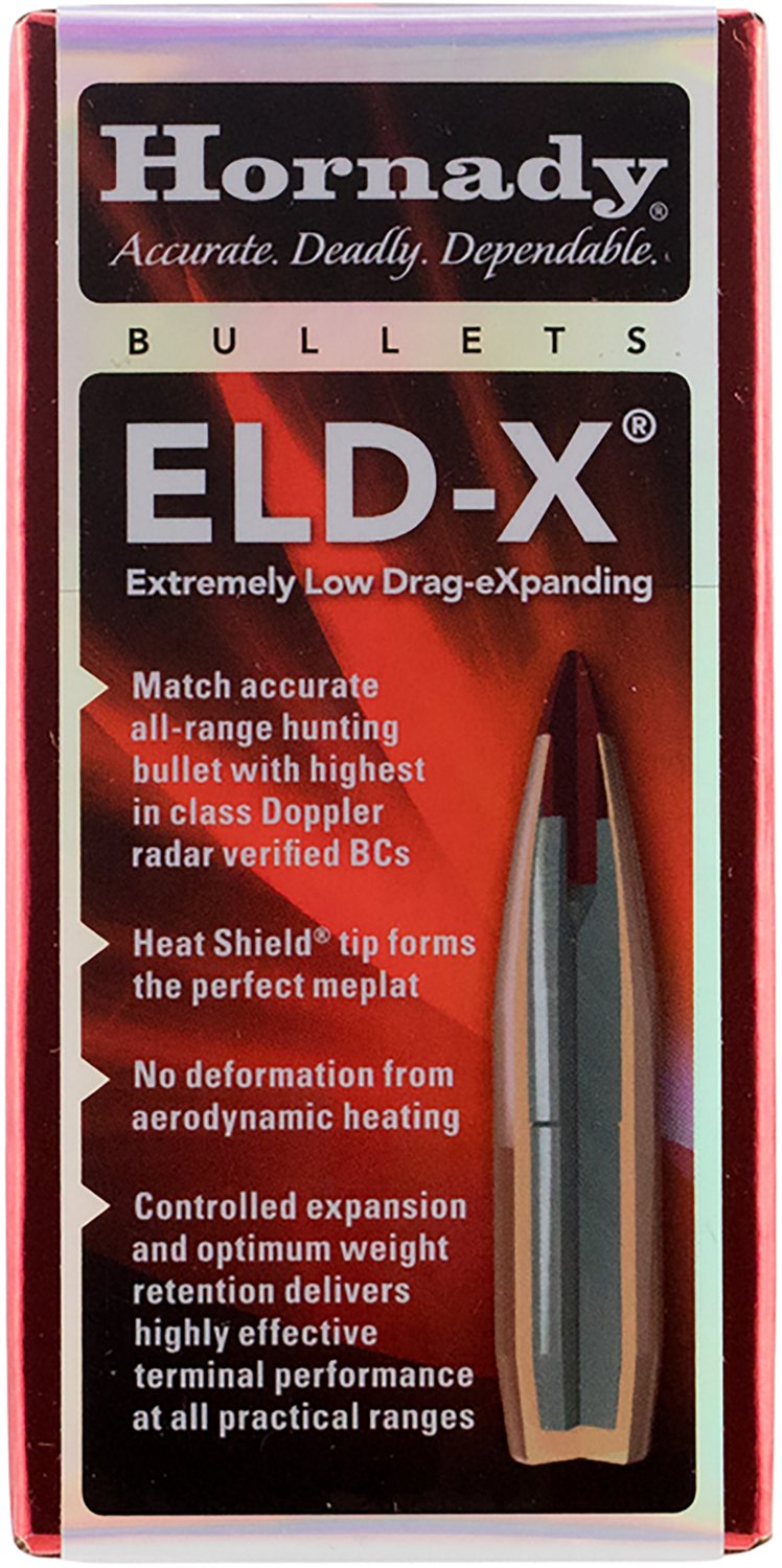 Hornady 25 Cal .257 128 GR ELD-X Reloading Bullets