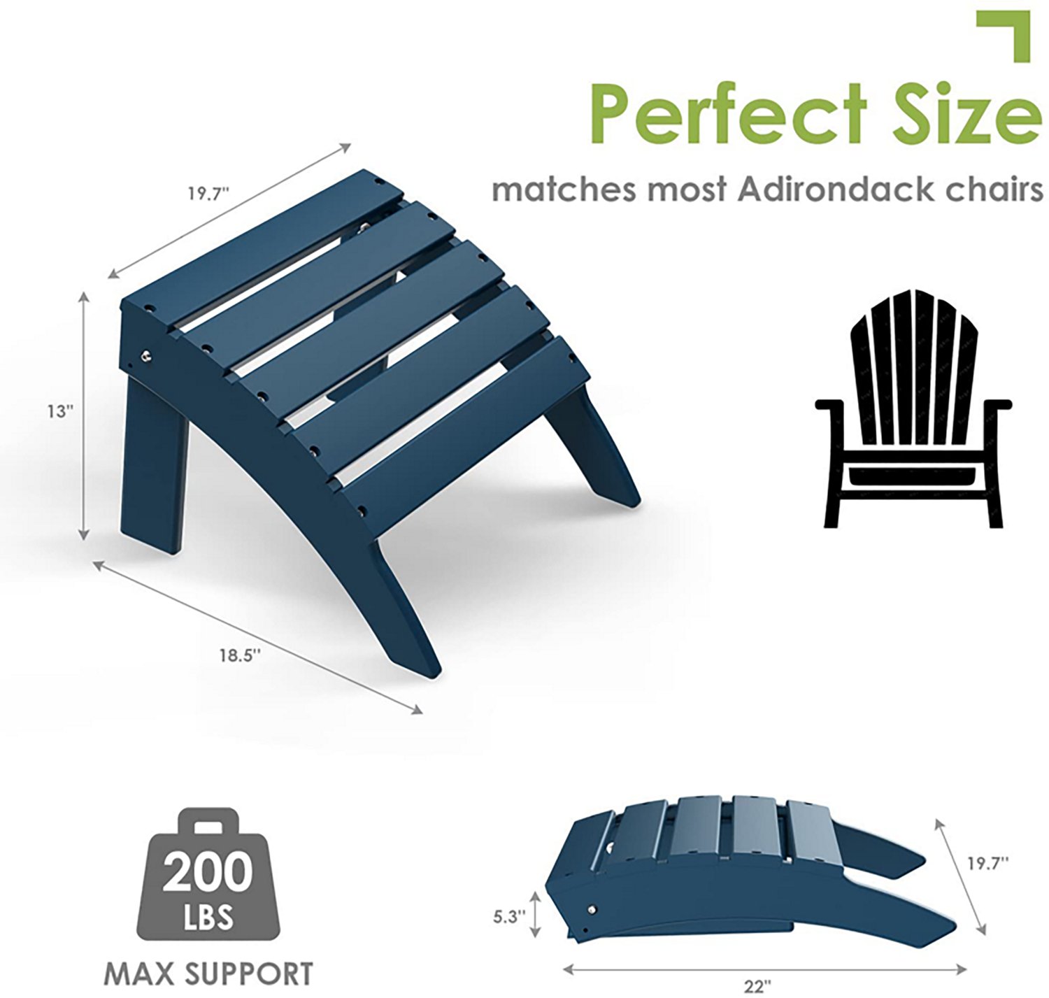 Modern Muse Adirondack 3-Piece Chair Set - view number 3