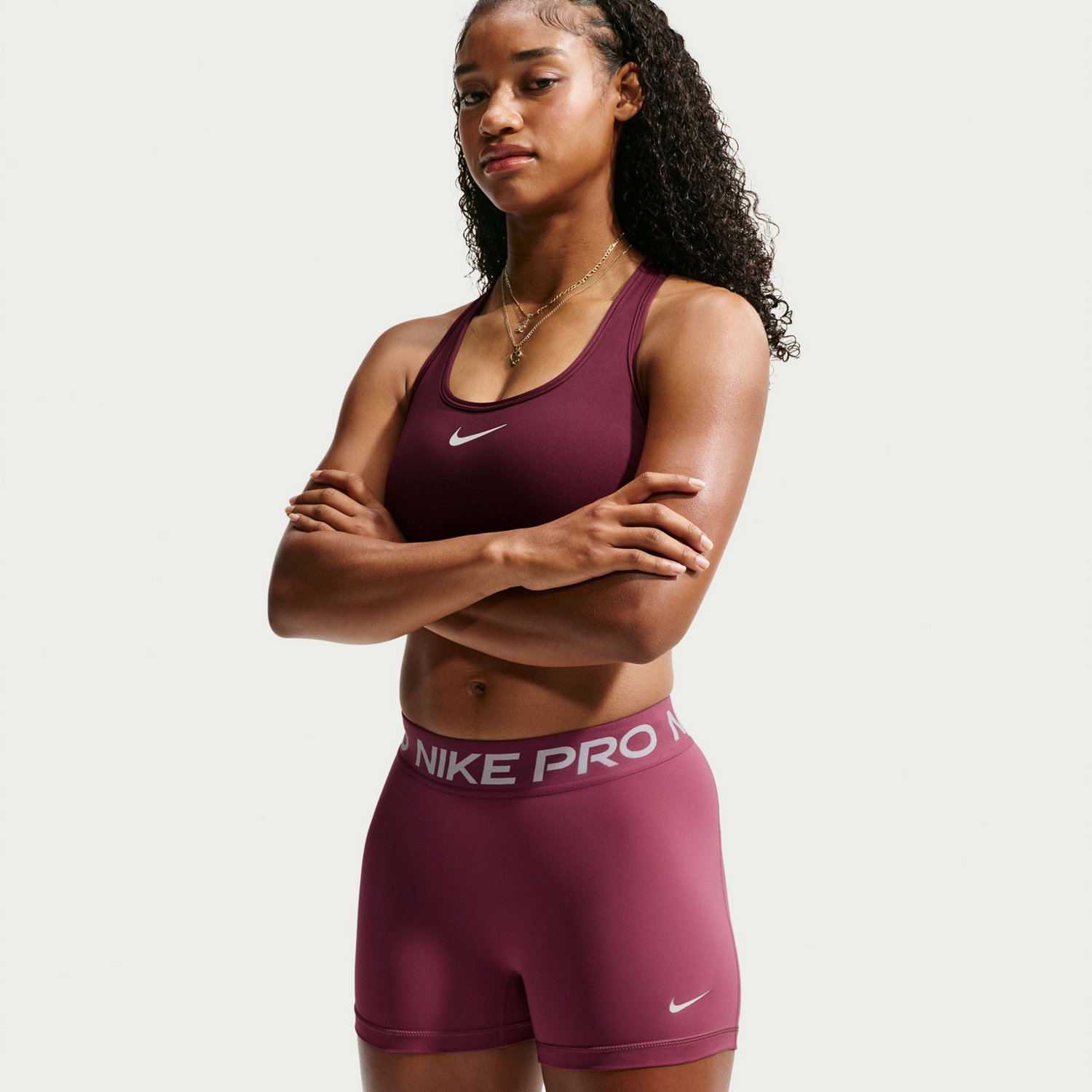 Nike Women's Nike Pro Dri-FIT Mid-Rise Biker Shorts 3 in. - view number 3