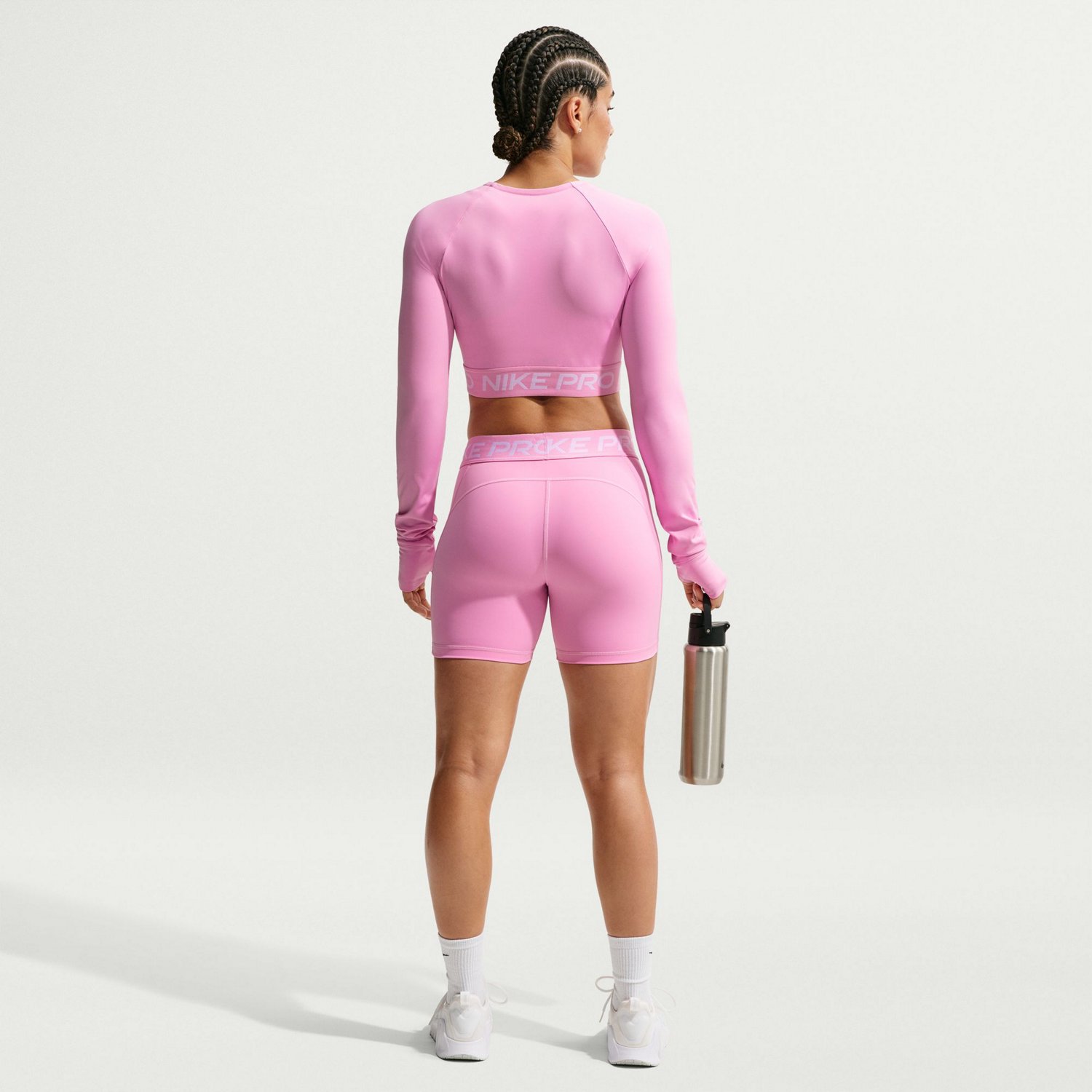 Nike Women's Nike Pro Dri-FIT Mid-Rise Biker Shorts 5 in. - view number 2