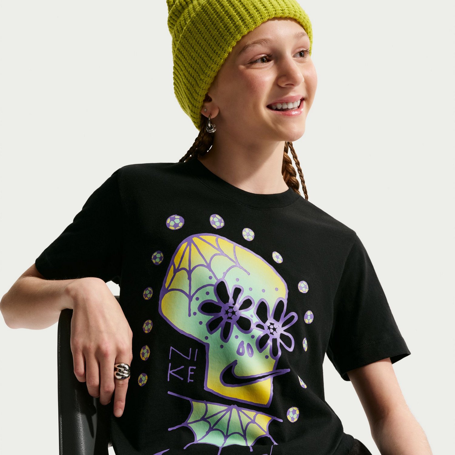 Nike Boys' Day of the Dead Graphic Short Sleeve T-shirt - view number 5