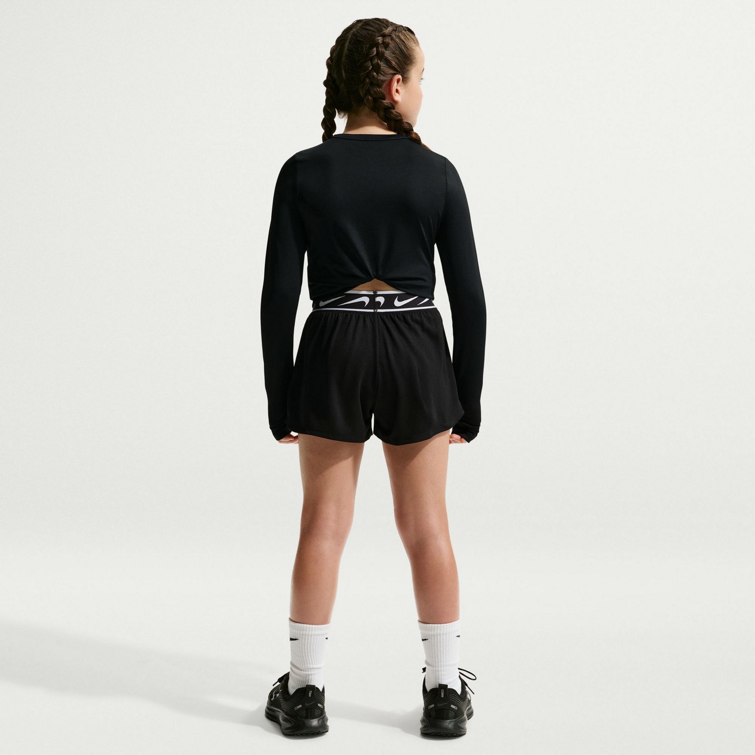 Nike Girls' Dri-FIT Dash Mid-Rise Running Shorts - view number 2