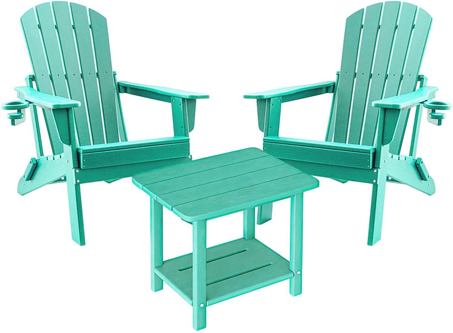 Modern Muse Adirondack 3-Piece Folding Chair Set
