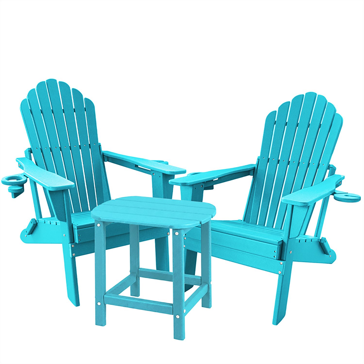 Modern Muse Adirondack 3-Piece Upgraded Folding Chair Set