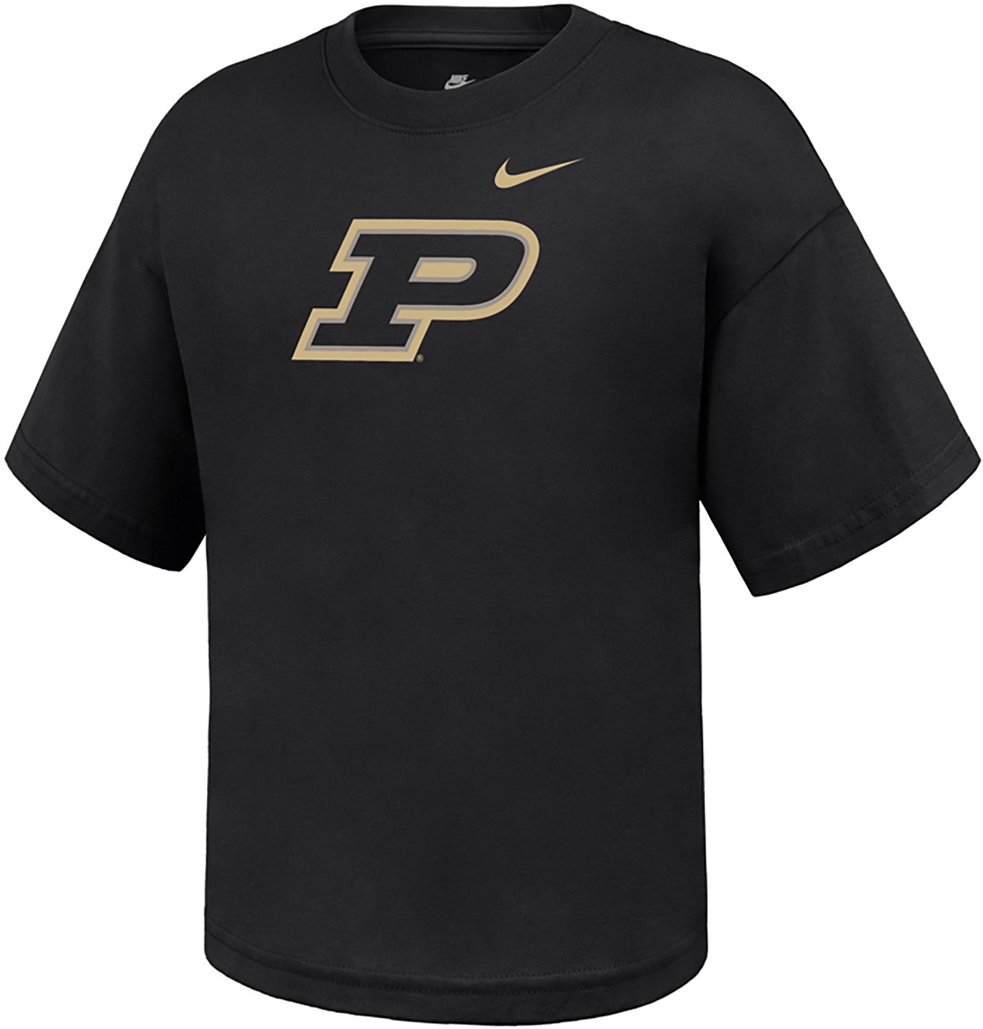 Nike Girls' Purdue Primary Logo Boxy short sleeve T-shirt