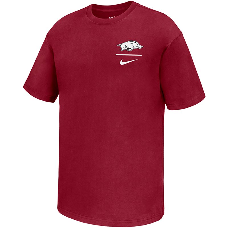 Nike Men's Arkansas Primary Logo Left Chest Max 90 Short Sleeve T-shirt