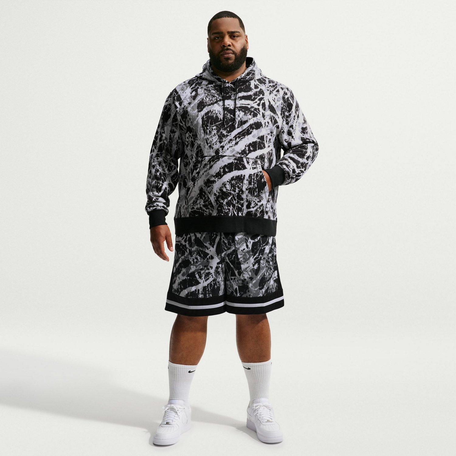 Nike Men's JA Club All-Over Print Hoodie