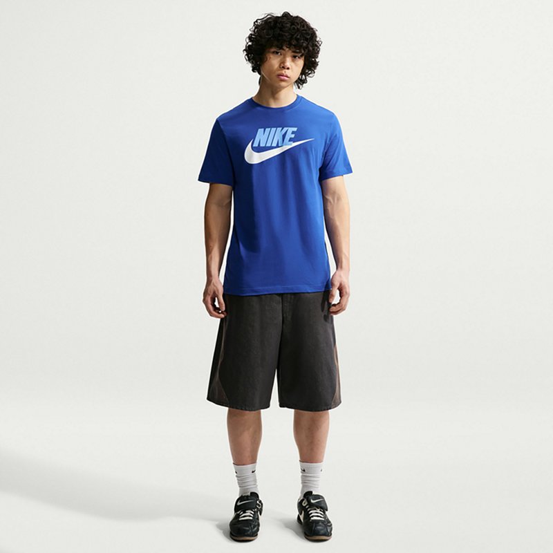 Nike Mens Crew Neck Short Sleeve Regular Fit Graphic T-Shirt, Xx-large, Blue