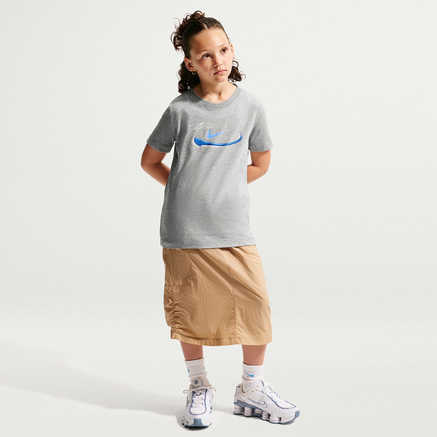 Nike Boys' 3D Swoosh Sportswear Short Sleeve T-shirt