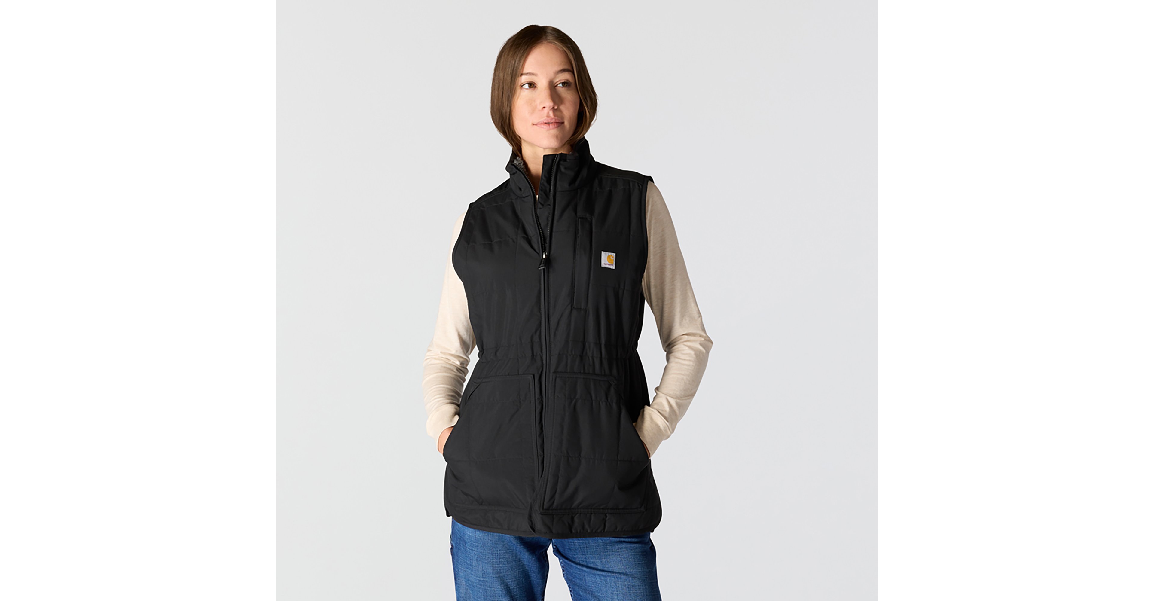 Carhartt Women’s Rain Defender® Relaxed Fit Lightweight Insulated Mock‑Neck Vest