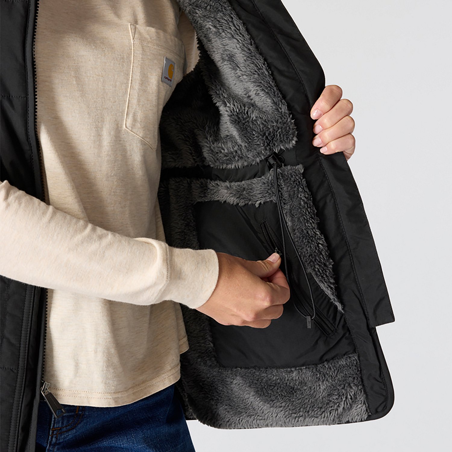 Carhartt Women’s Rain Defender® Relaxed Fit Lightweight Insulated Mock‑Neck Vest - view number 3