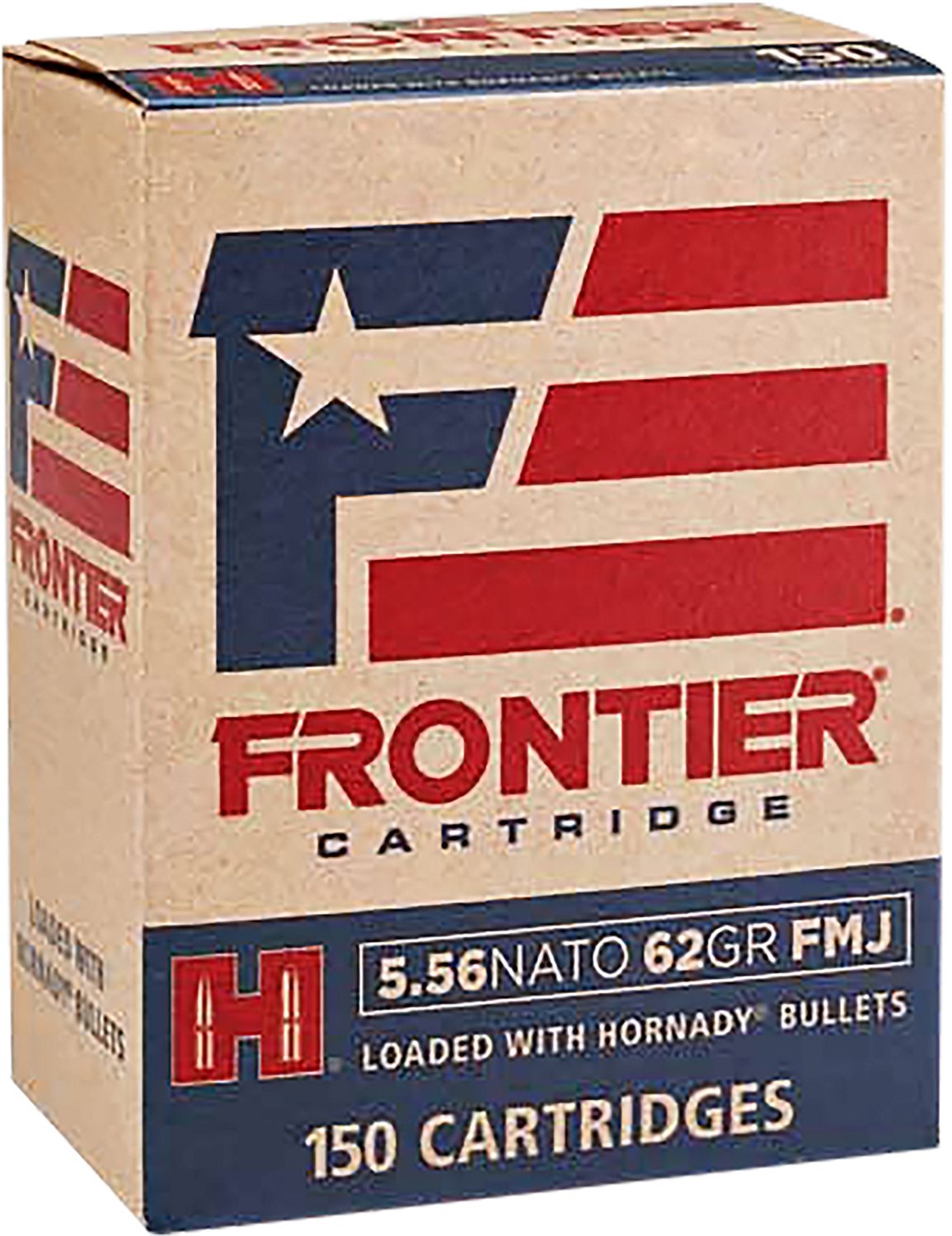 Hornady Frontier 5.56 NATO 62 gr FMJ Rifle Ammunition 150‑Round Box