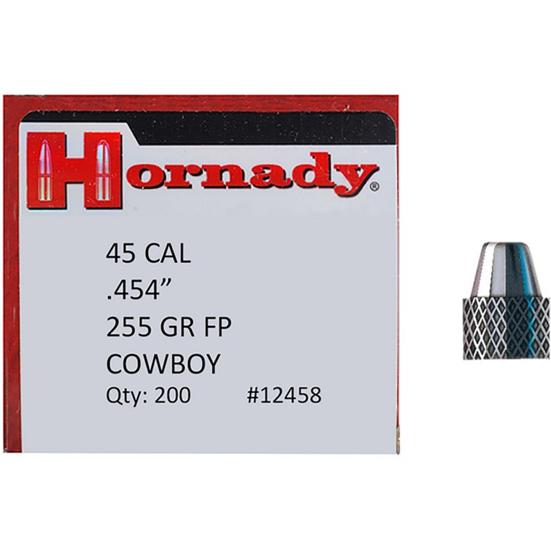 Hornady Lead Centerfire Pistol Bullets - .45 Caliber - 55 Grain - FP