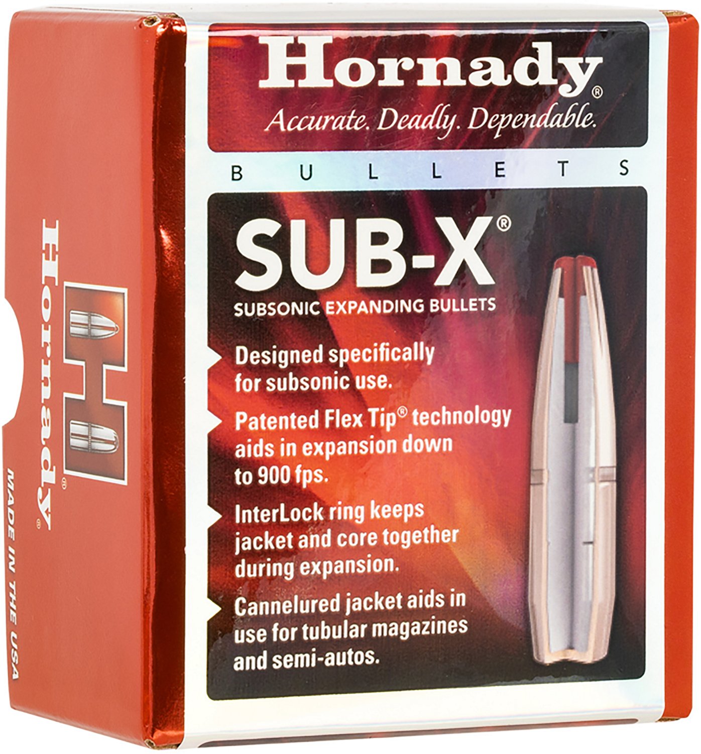 Hornady 7.62x39 255 GR Sub-X Reloading Bullets