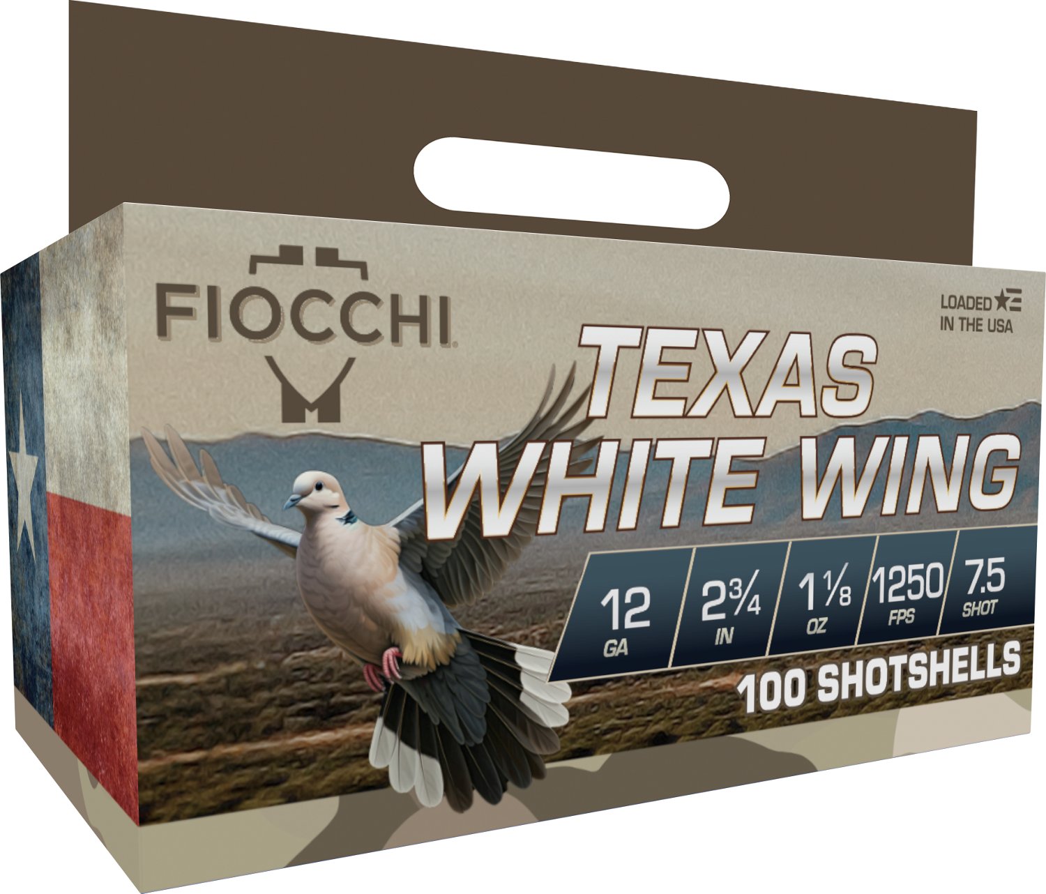 Fiocchi Texas White Wing 12 Gauge Shotshells - 100 Rounds
