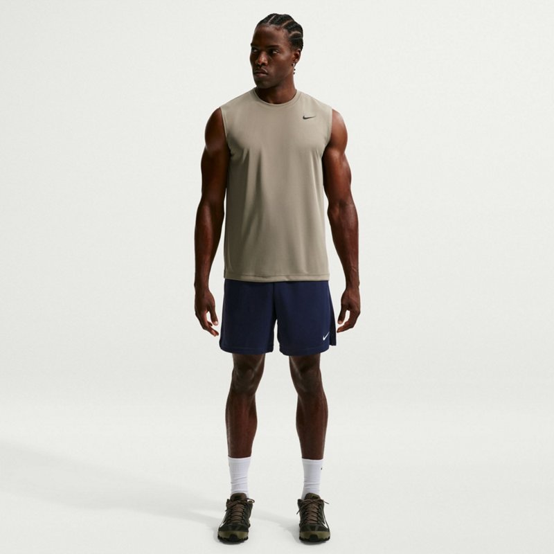 Nike Dri Fit Flex Mens Mid Rise 7" Basketball Short, Medium, Blue