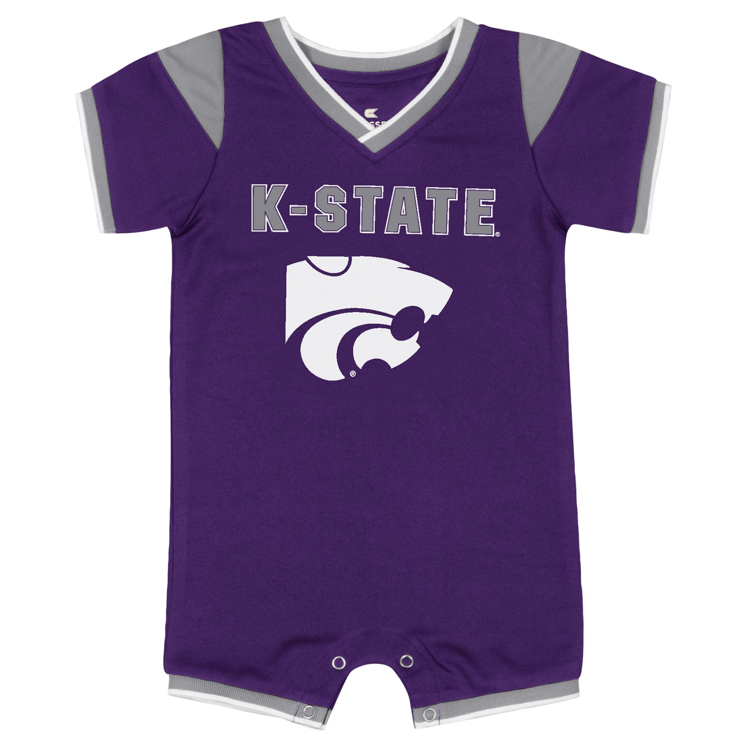 Colosseum Athletics Infants' Kansas State University All Day Football Romper
