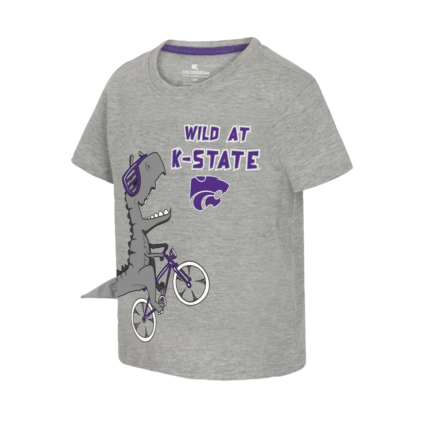 Colosseum Athletics Toddlers' Kansas State University Wild Dino Graphic T-shirt