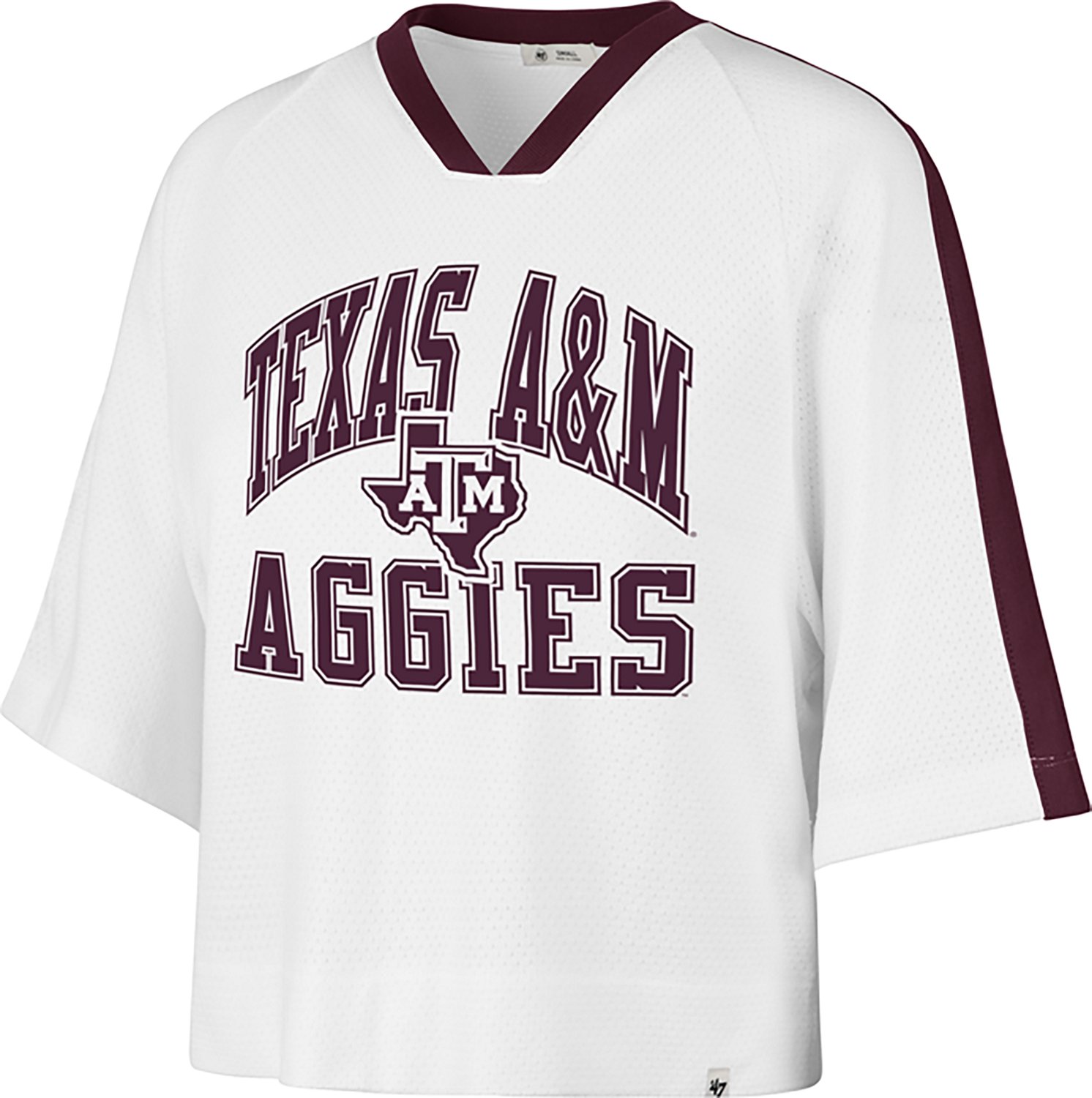 '47 Women's Texas A&M Big Overarch Raglan Short Sleeve T-shirt