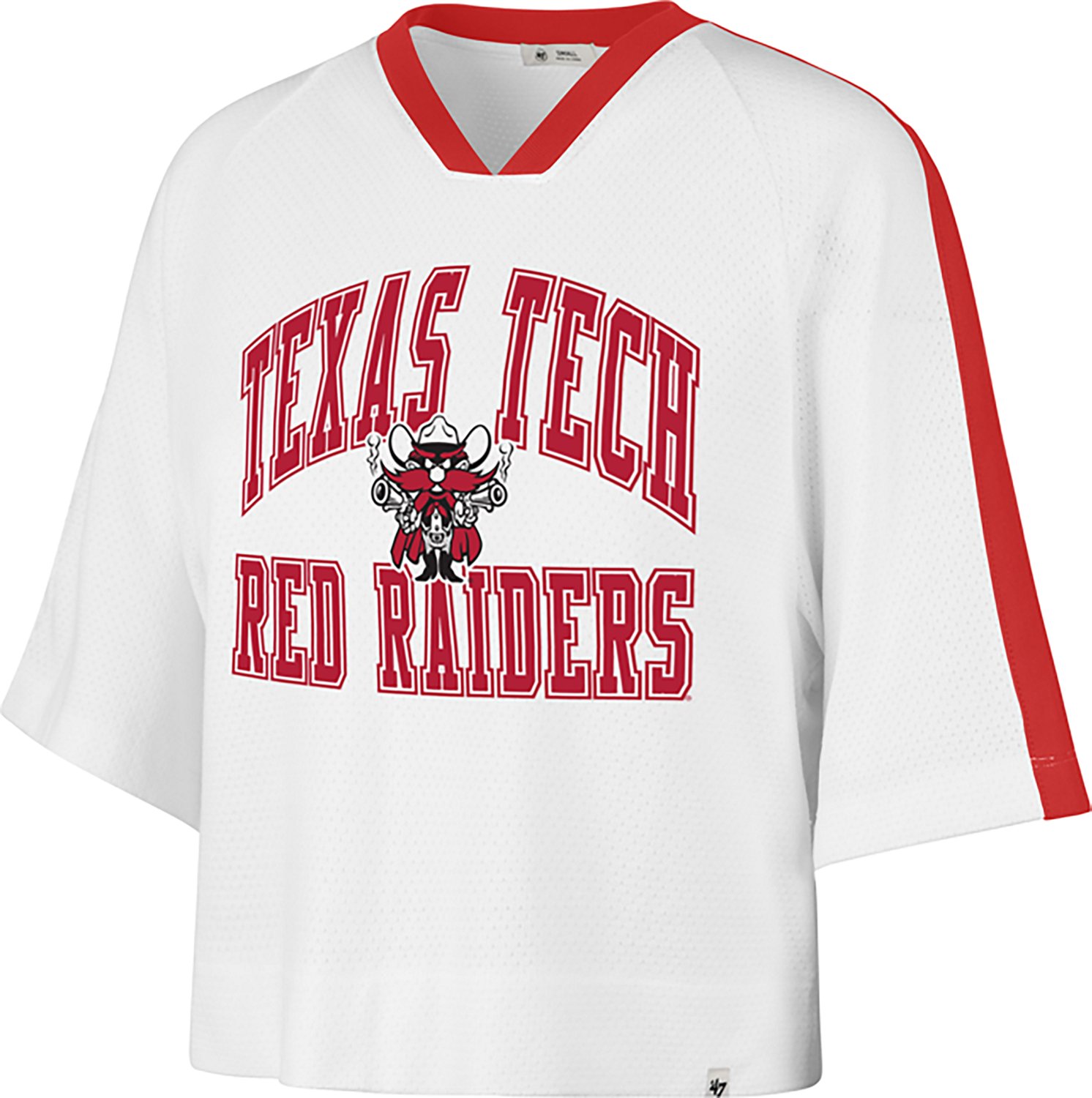 '47 Women's Texas Tech Big Overarch Drop Needle Raglan Short Sleeve T-shirt