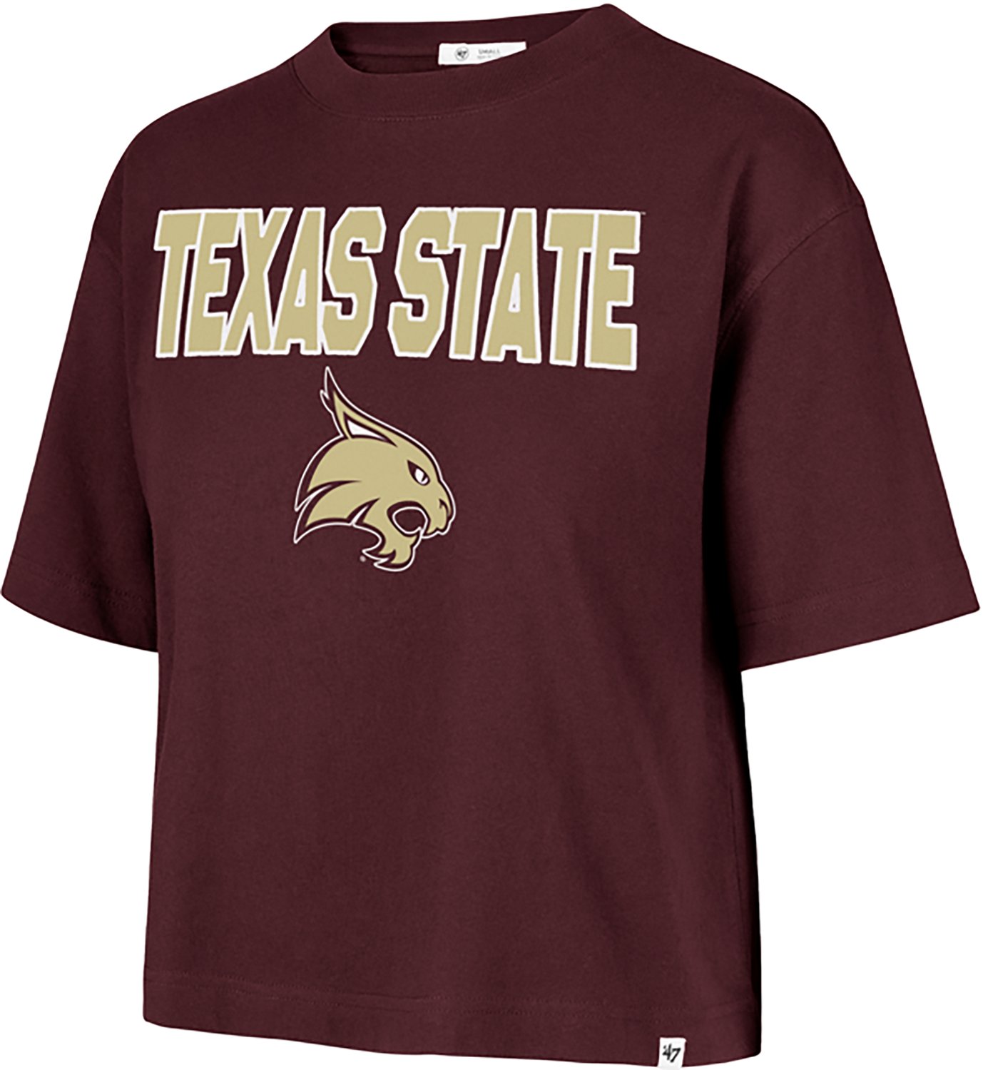 '47 Women's Texas State Foundation Crop Short Sleeve T-shirt