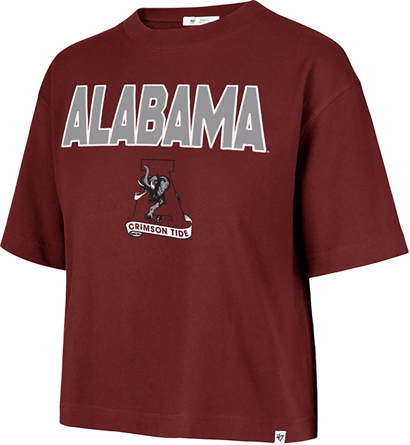'47 Women's Alabama First Rank II Foundation Crop Short Sleeve T-shirt