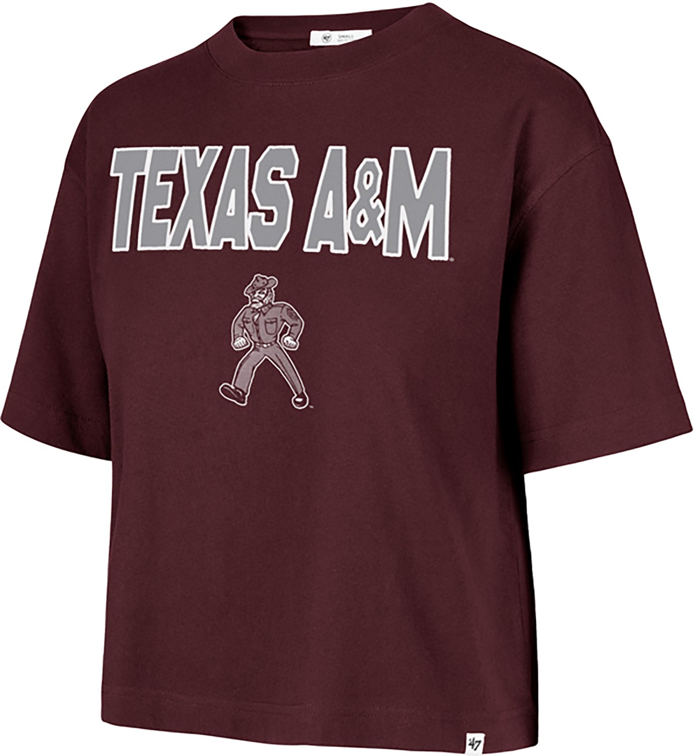 '47 Women's Texas A&M First Rank II Foundation Crop Short Sleeve T-shirt