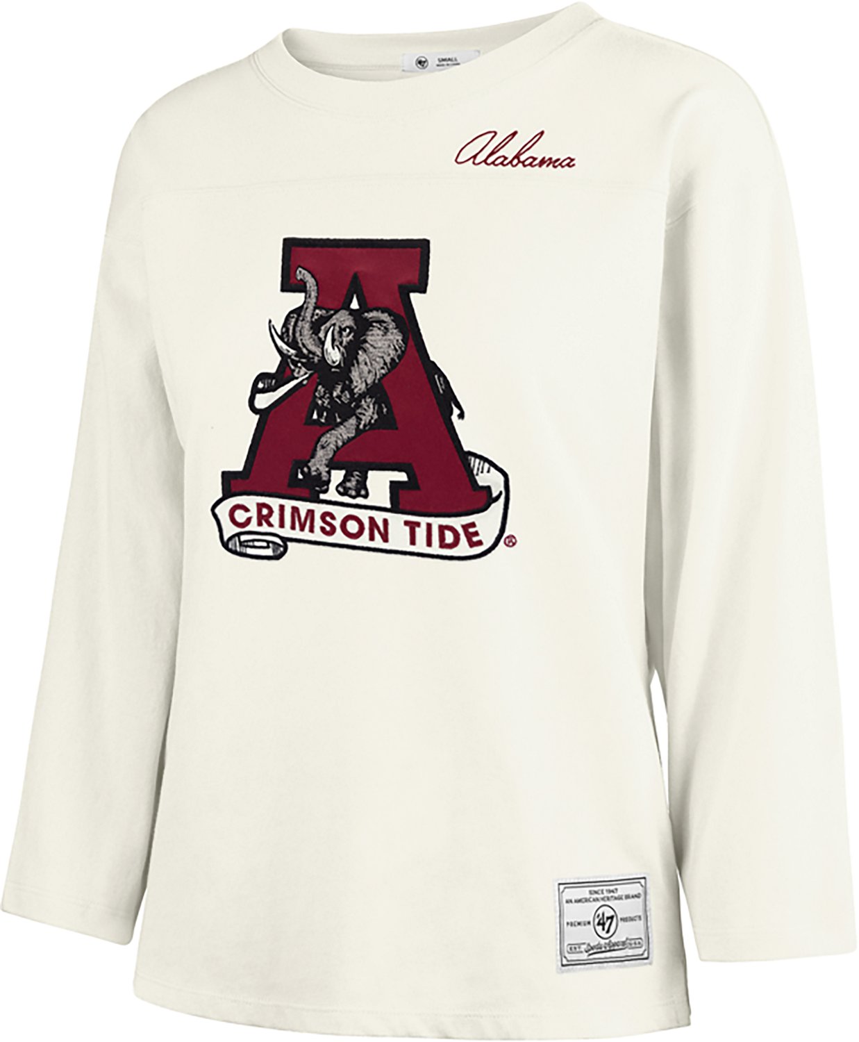 '47 Women's Alabama Game Nod Timeless 3/4 Sleeve T-shirt