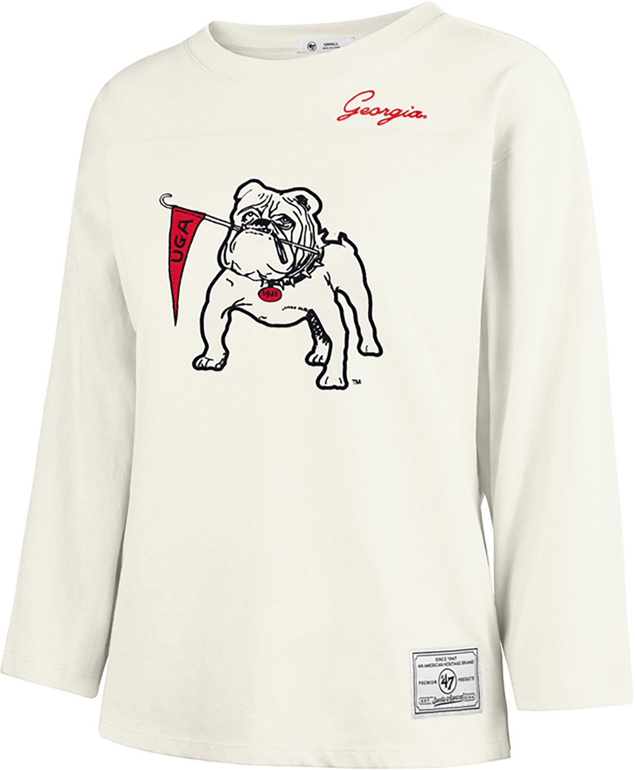 '47 Women's Georgia Game Timeless 3/4 Sleeve T-shirt