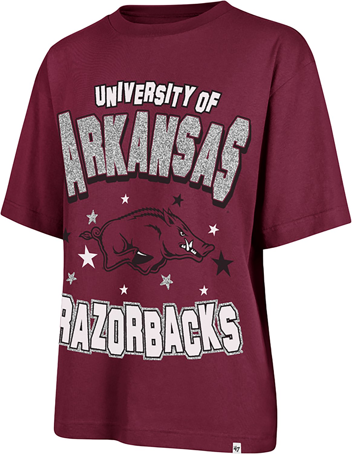 '47 Women's Arkansas Scatter Star Foundation Short Sleeve T-shirt