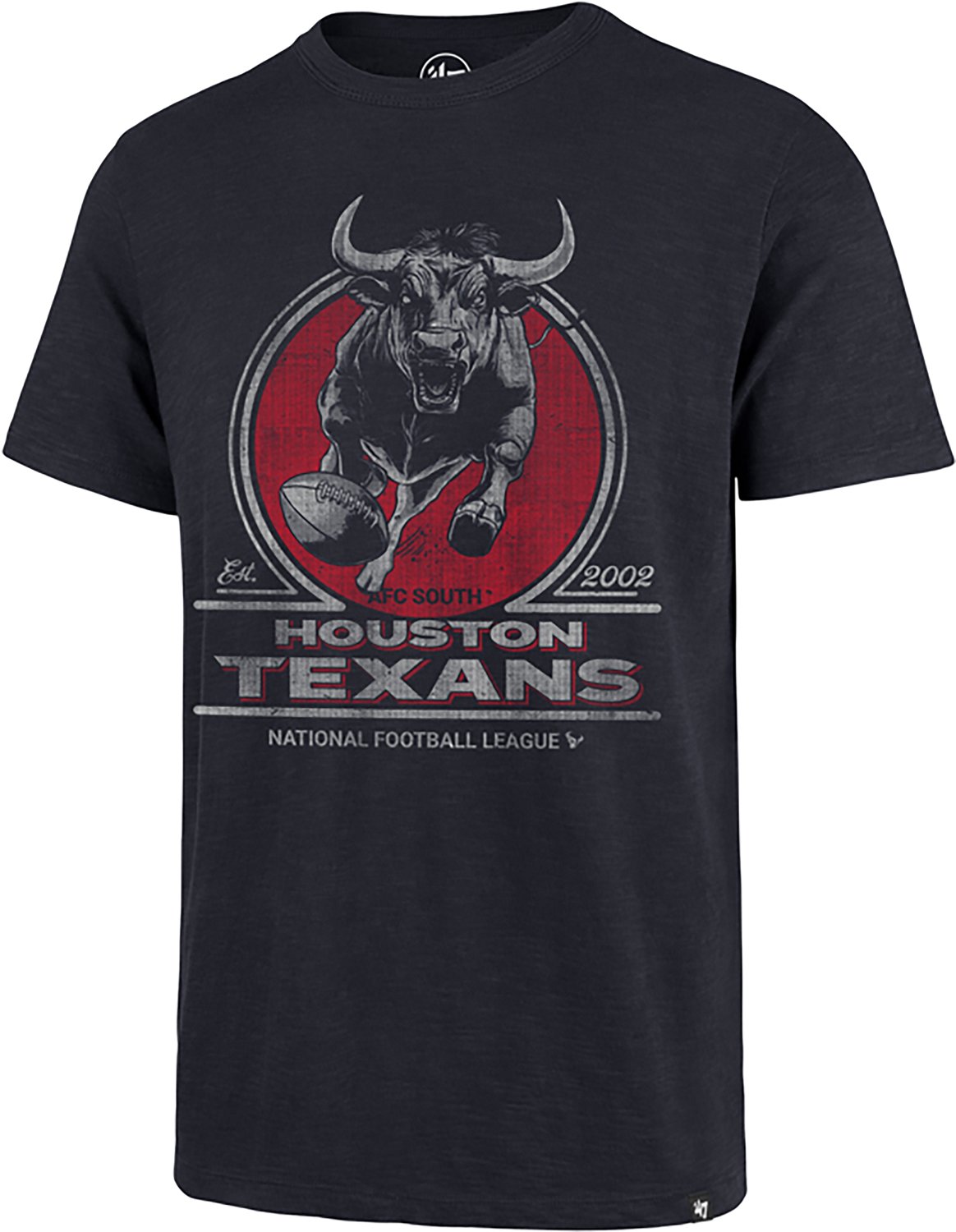 '47 Men's Texans Emblem Mark Scrum Short Sleeve T-shirt