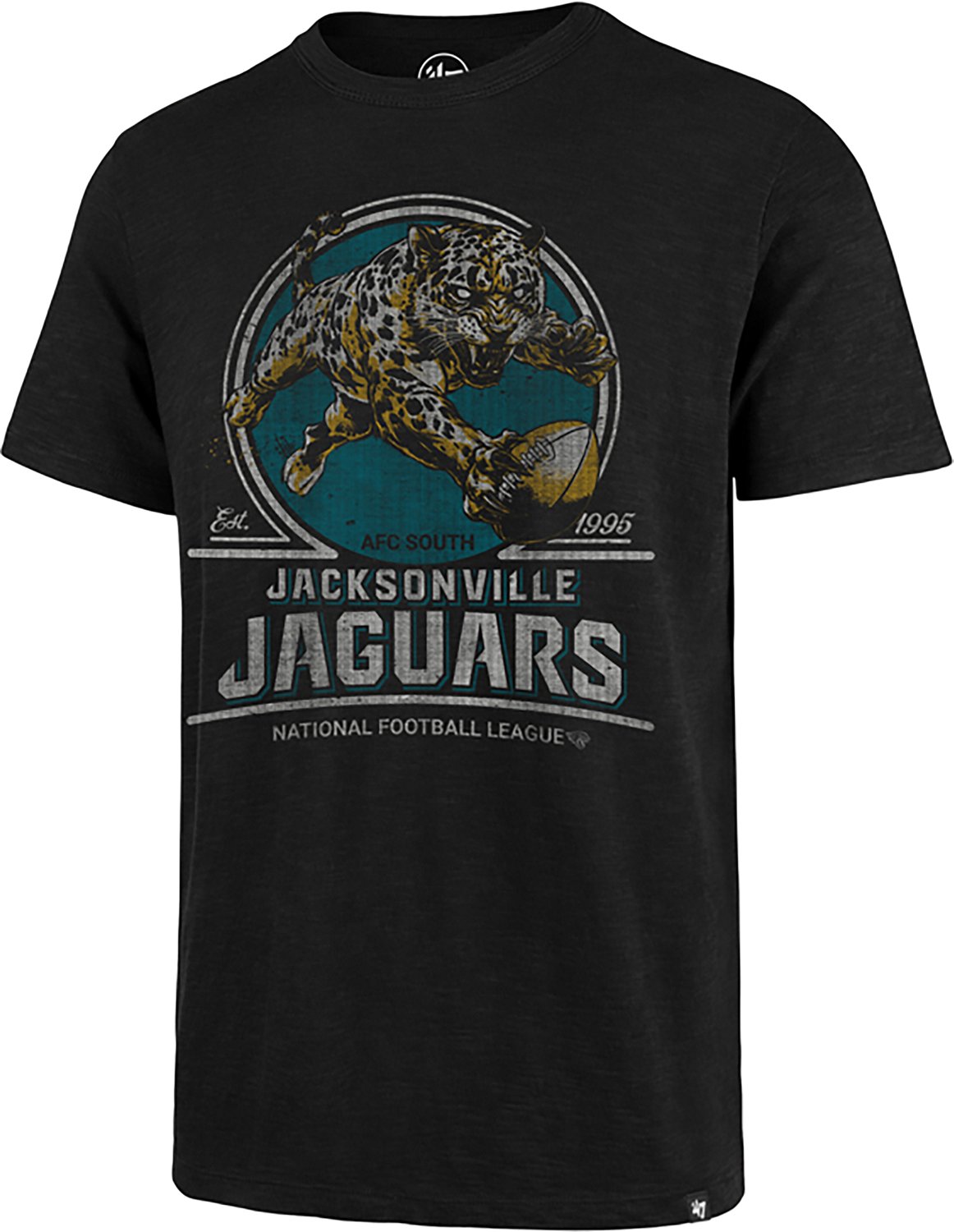 '47 Men's Jacksonville Jaguars Emblem Mark Scrum Short Sleeve T-shirt
