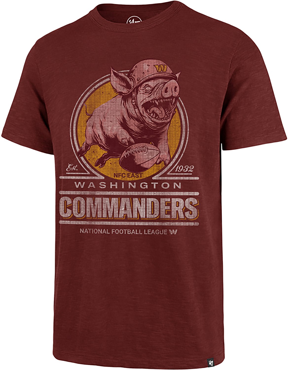 '47 Men's Washington Commanders Emblem Mark Scrum Short Sleeve T-shirt