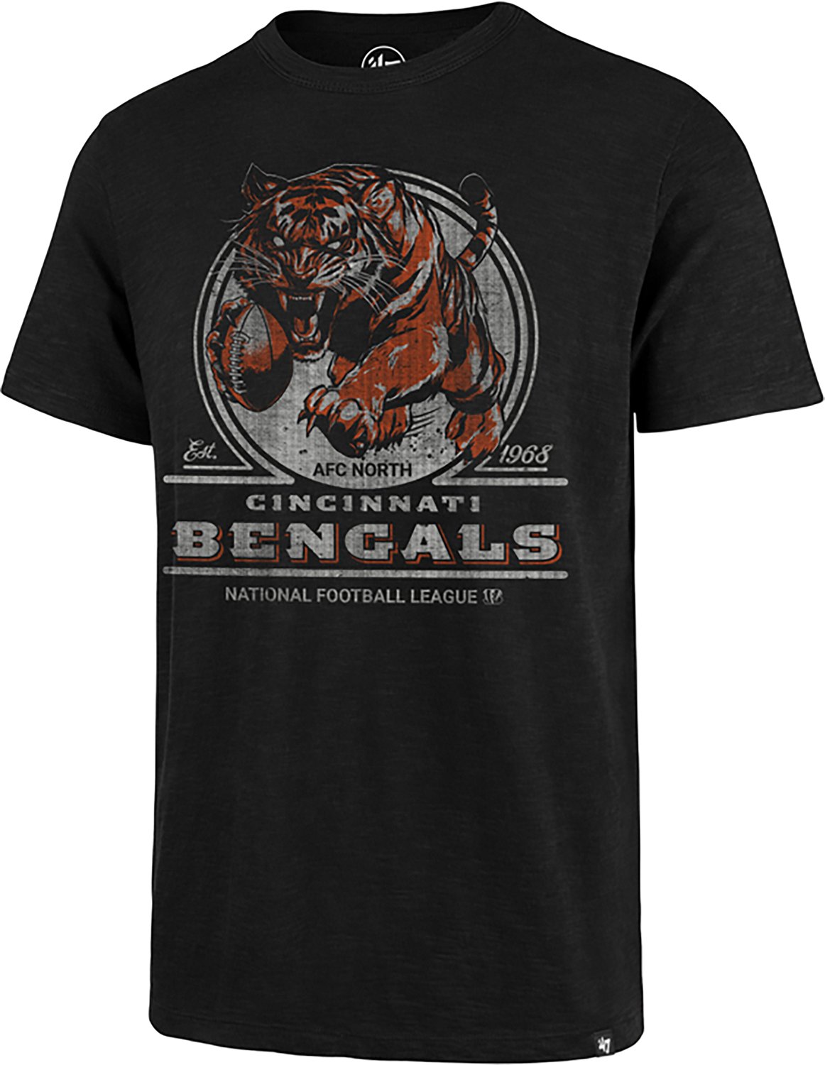 '47 Men's Cincinnati Bengals Emblem Mark Scrum Short Sleeve T-shirt