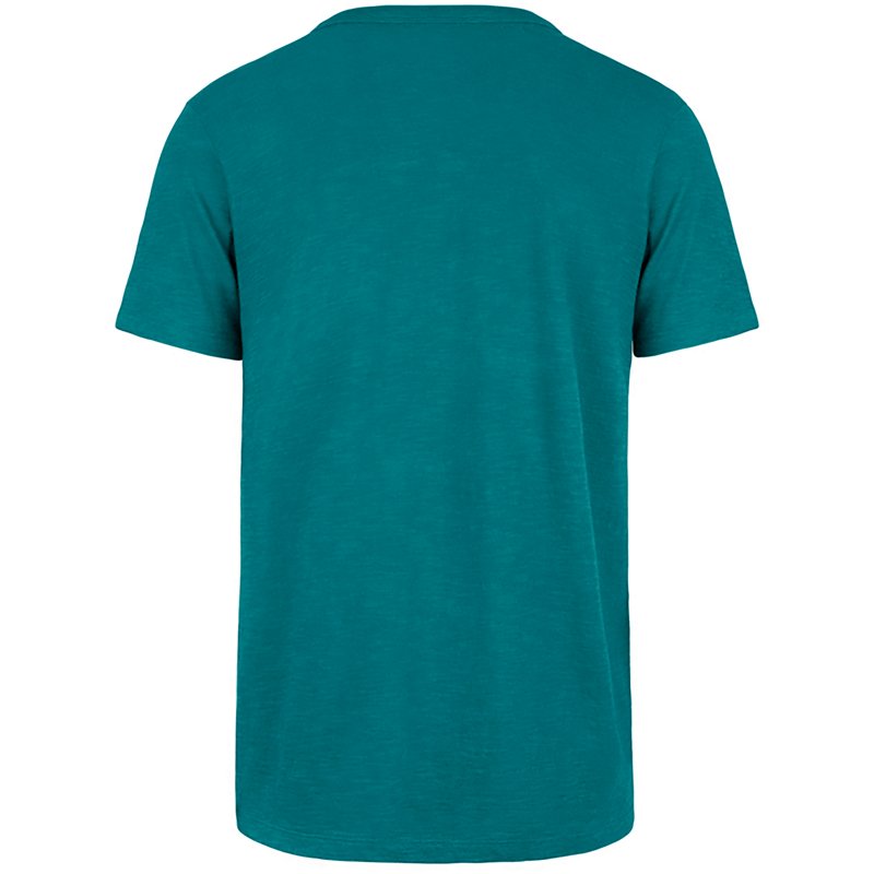 '47 Men's Miami Dolphins Emblem Mark Scrum Short Sleeve T-shirt