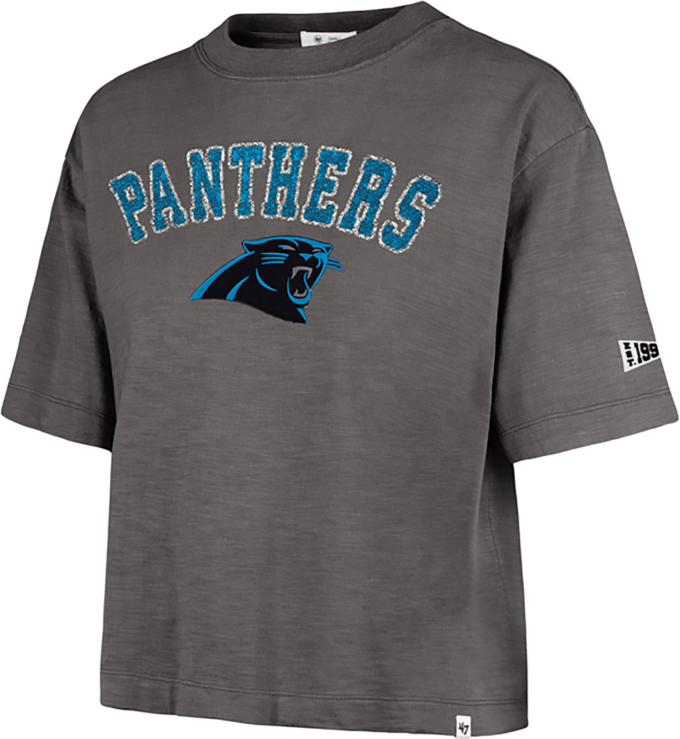 '47 Women's Carolina Panthers Elmore Heavy Slub Graphic T-shirt