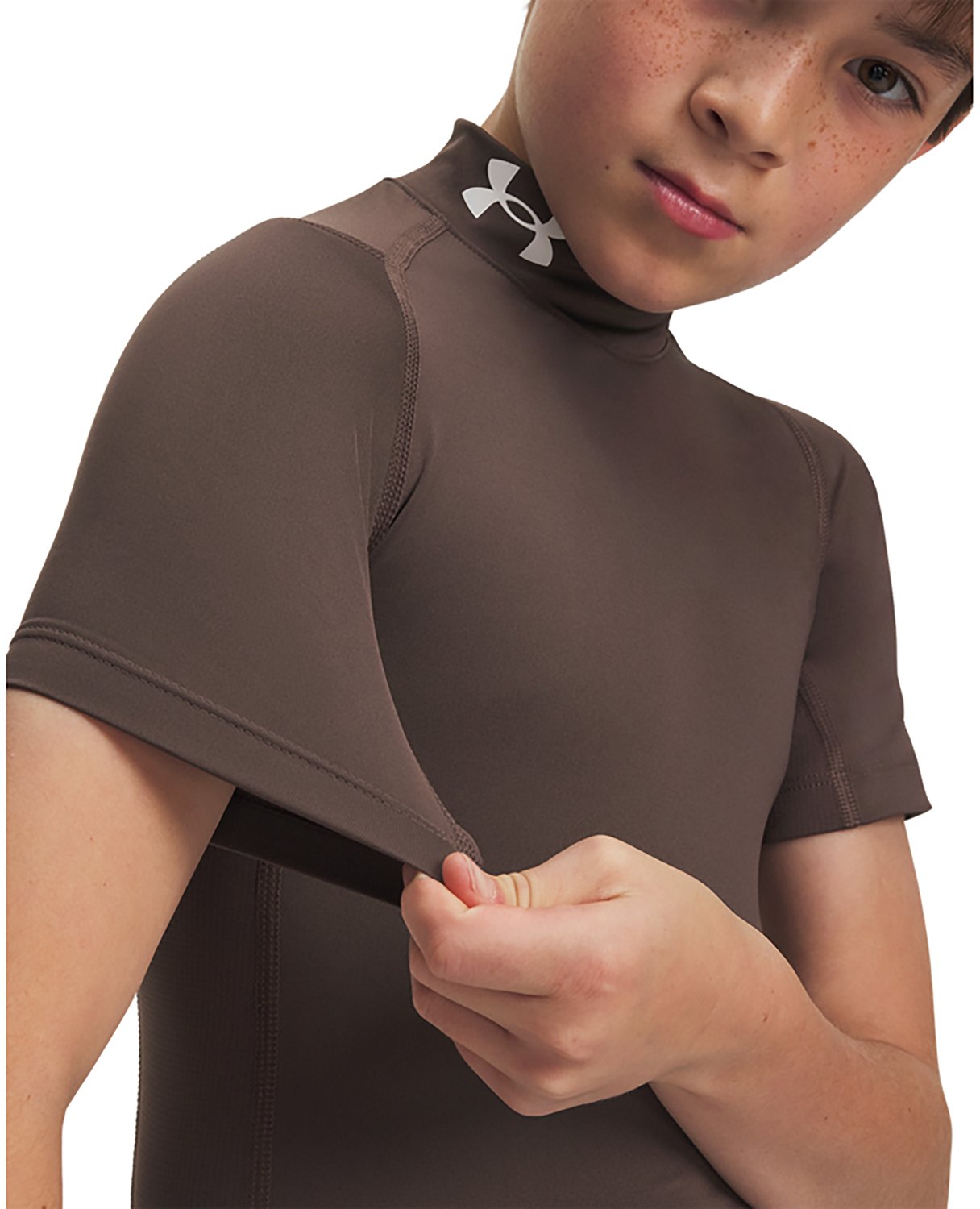 Under Armour Boys' HeatGear Mock T-shirt - view number 3