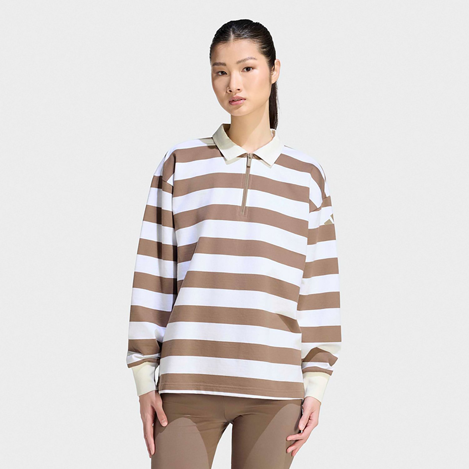adidas Women’s Essentials Contemporary French Terry Long-Sleeve Polo