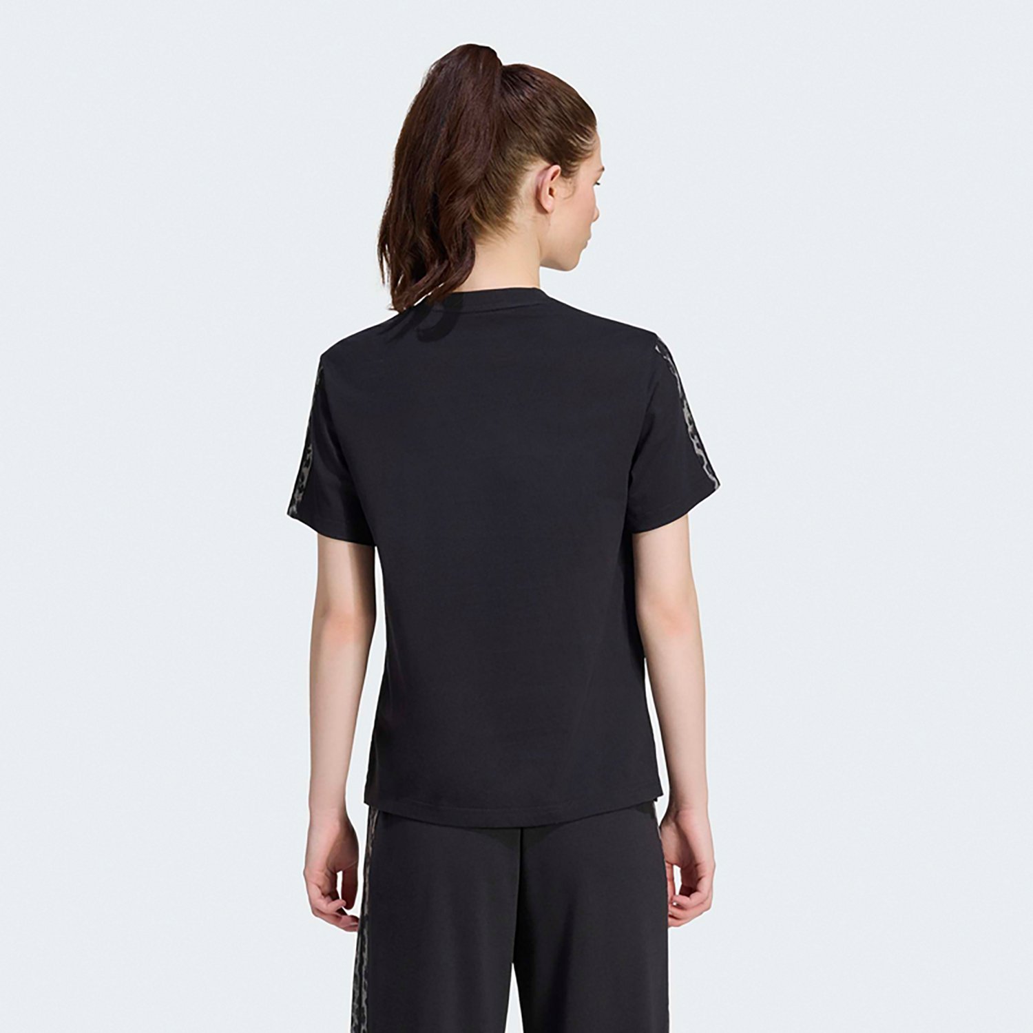 adidas Women’s Animal Print 3-Stripes T-shirt - view number 2