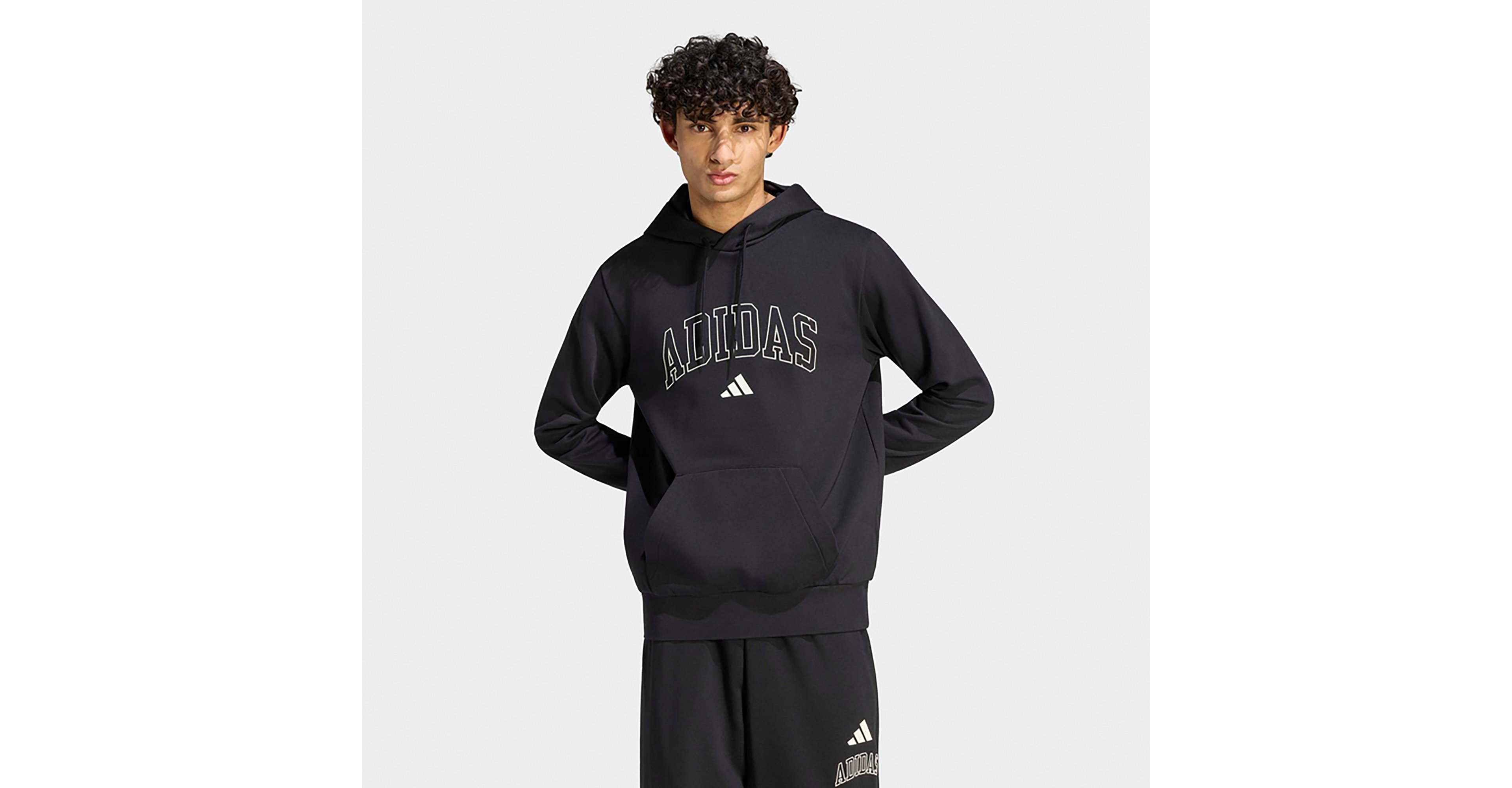 adidas Men’s Collegiate Script Graphic Hoodie