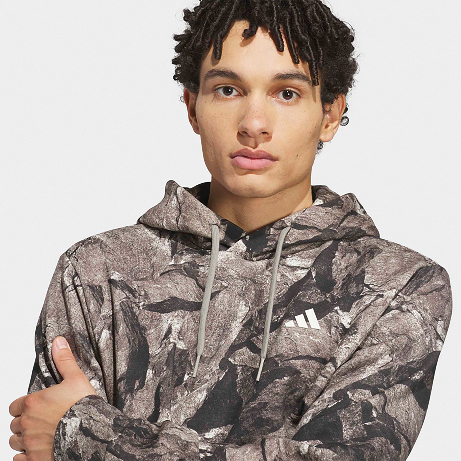 adidas Men’s Rock Camo AOP Graphic Hoodie - view number 3