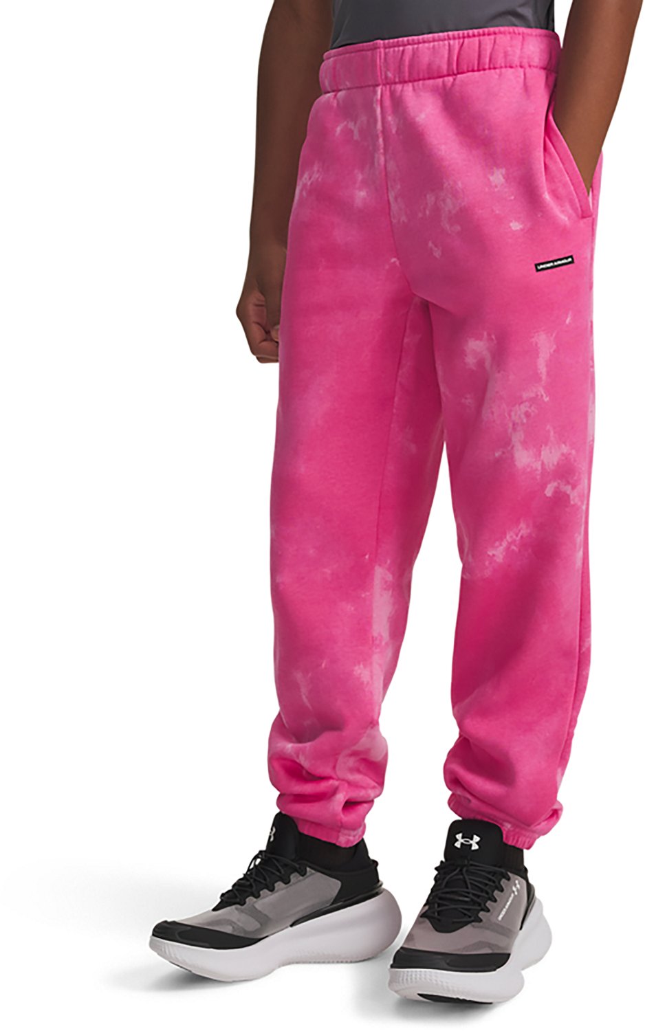 Under Armour Boys' Icon Fleece Wash Print Gym Pants