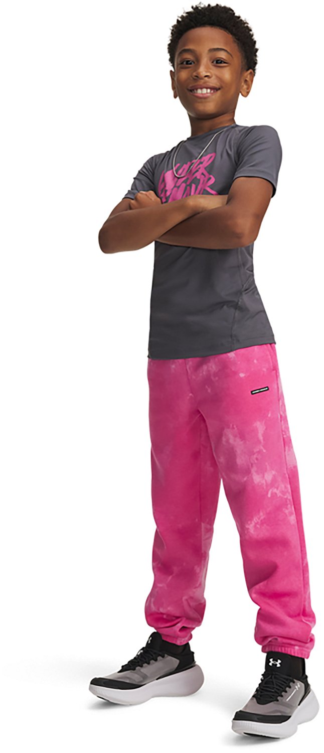 Under Armour Boys' Icon Fleece Wash Print Gym Pants - view number 3