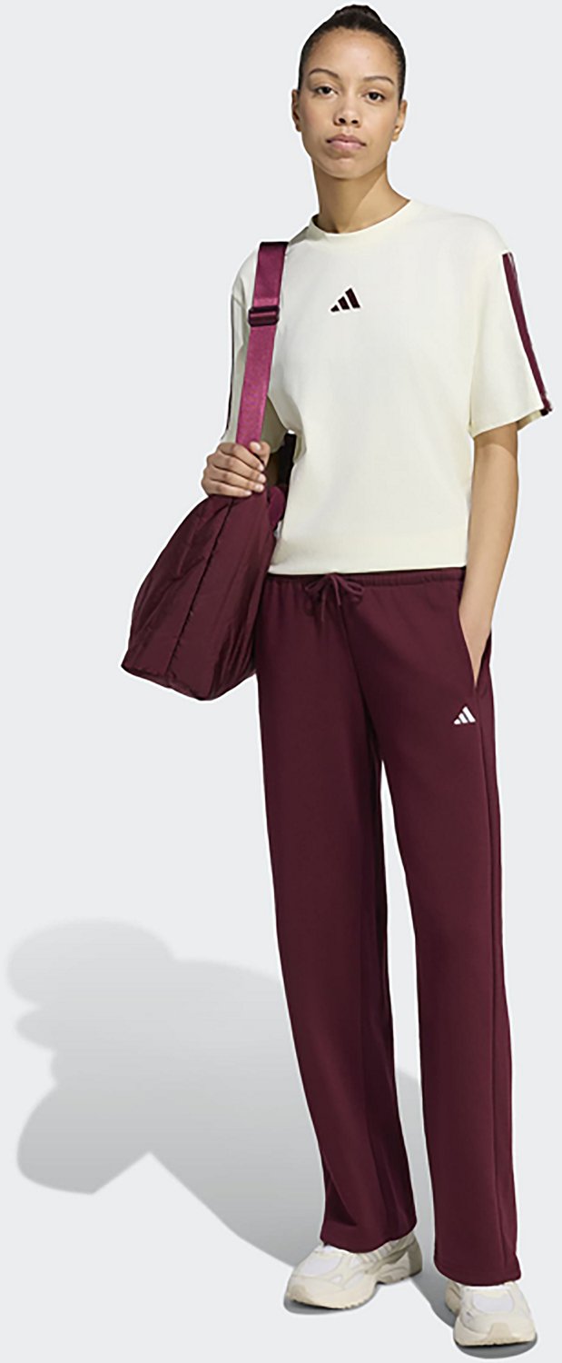 adidas Women's Essentials Small Logo Feel Cozy Open Hem Pants - view number 5