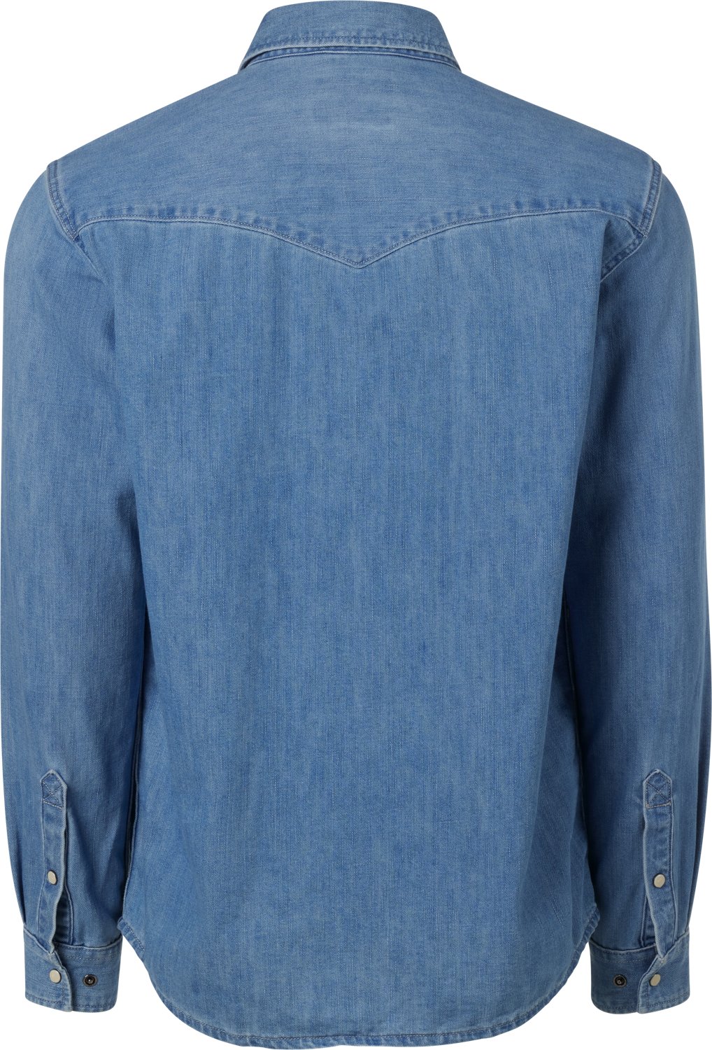 Carhartt Men's Montana Relaxed Fit Midweight Denim Long Sleeve Snap Front Shirt - view number 2